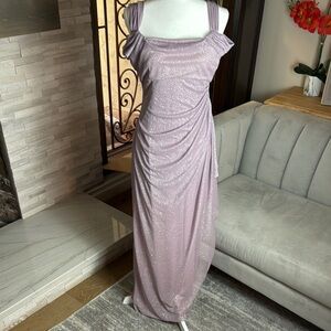 Elegant Lavender Evening Gown